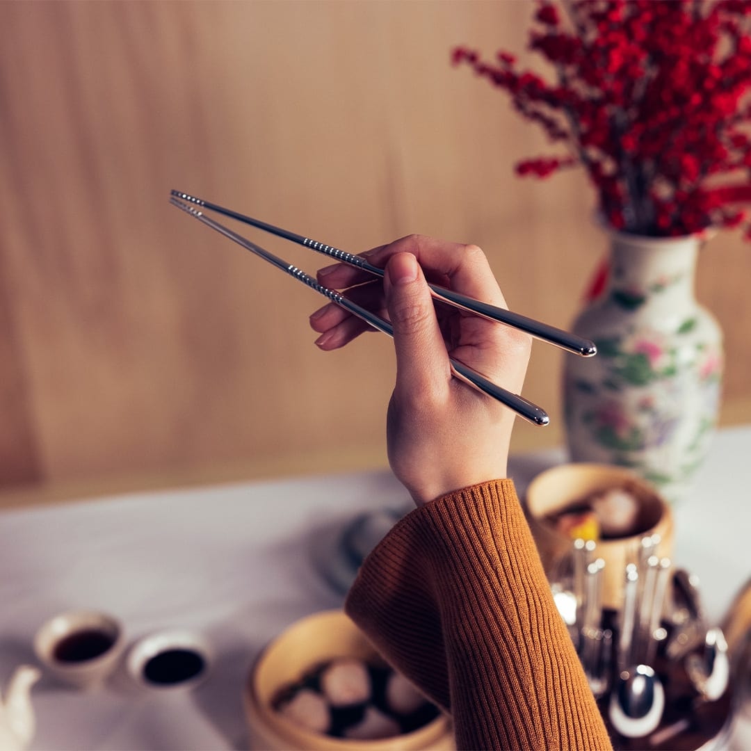 Christofle, Mood cutlery, silver plated, Chopsticks