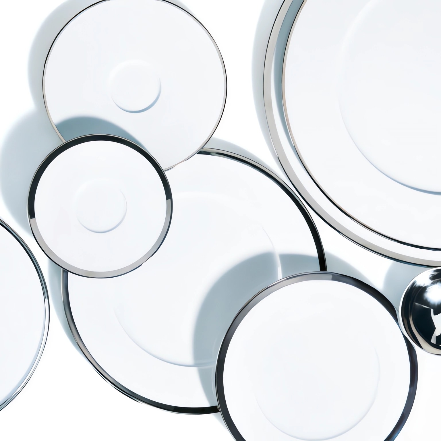 Sieger by Fürstenberg, Treasure Platinum, Dinner rim plate