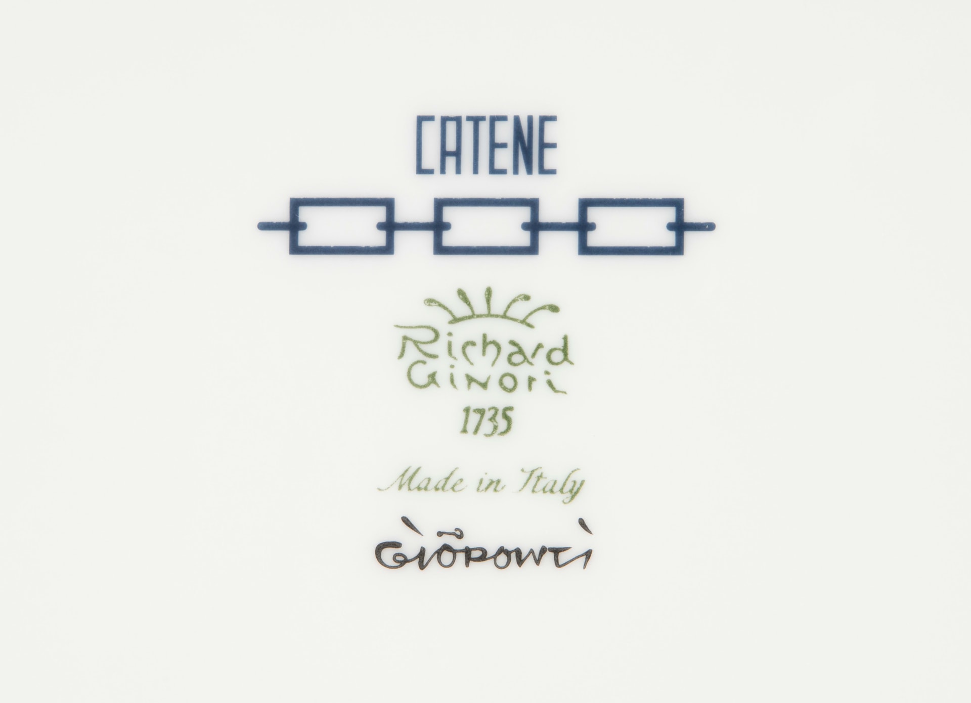 Ginori 1735, Catene Zaffiro, Square centerpiece