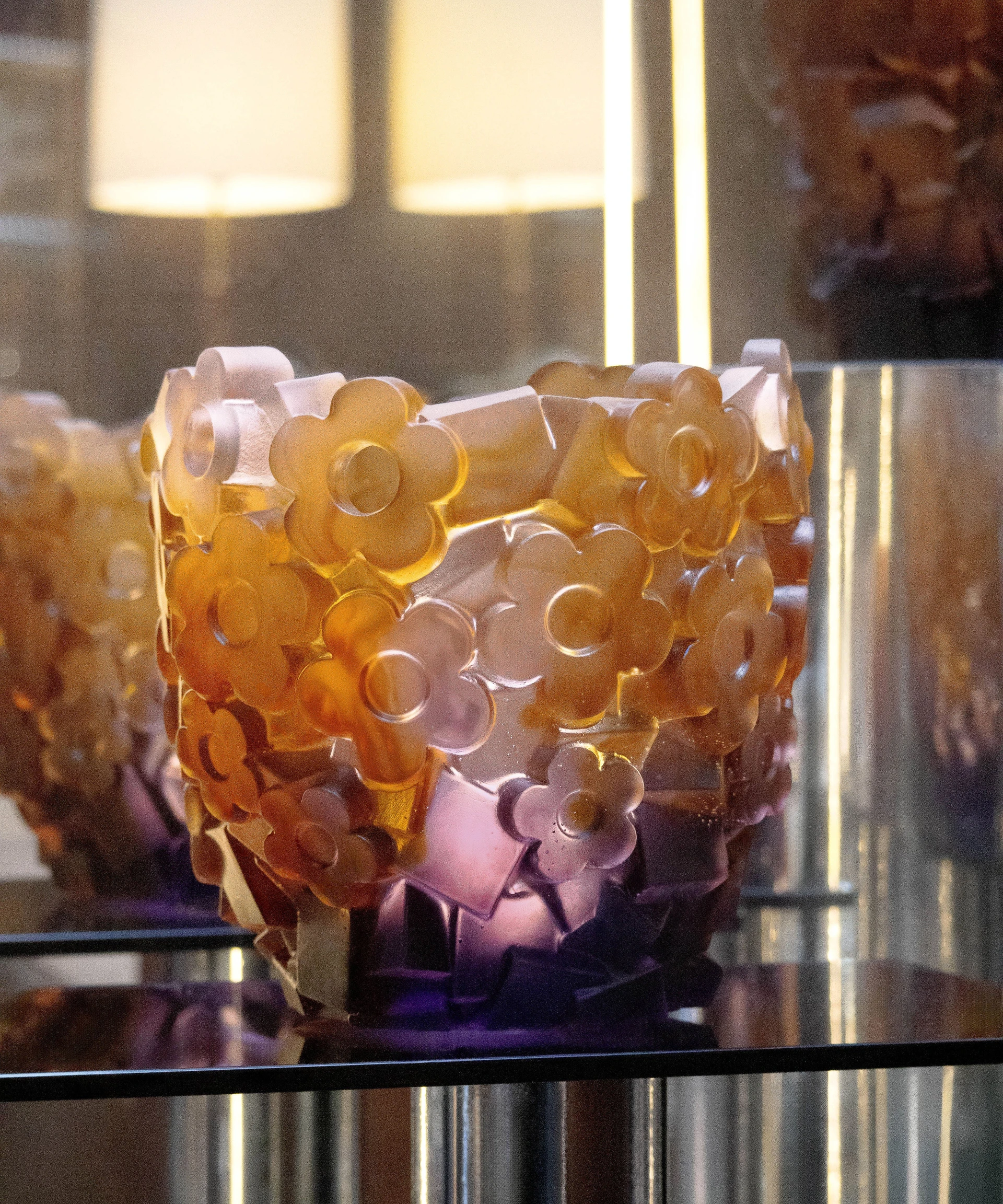 Daum, Blooming Rock, Vase, medium