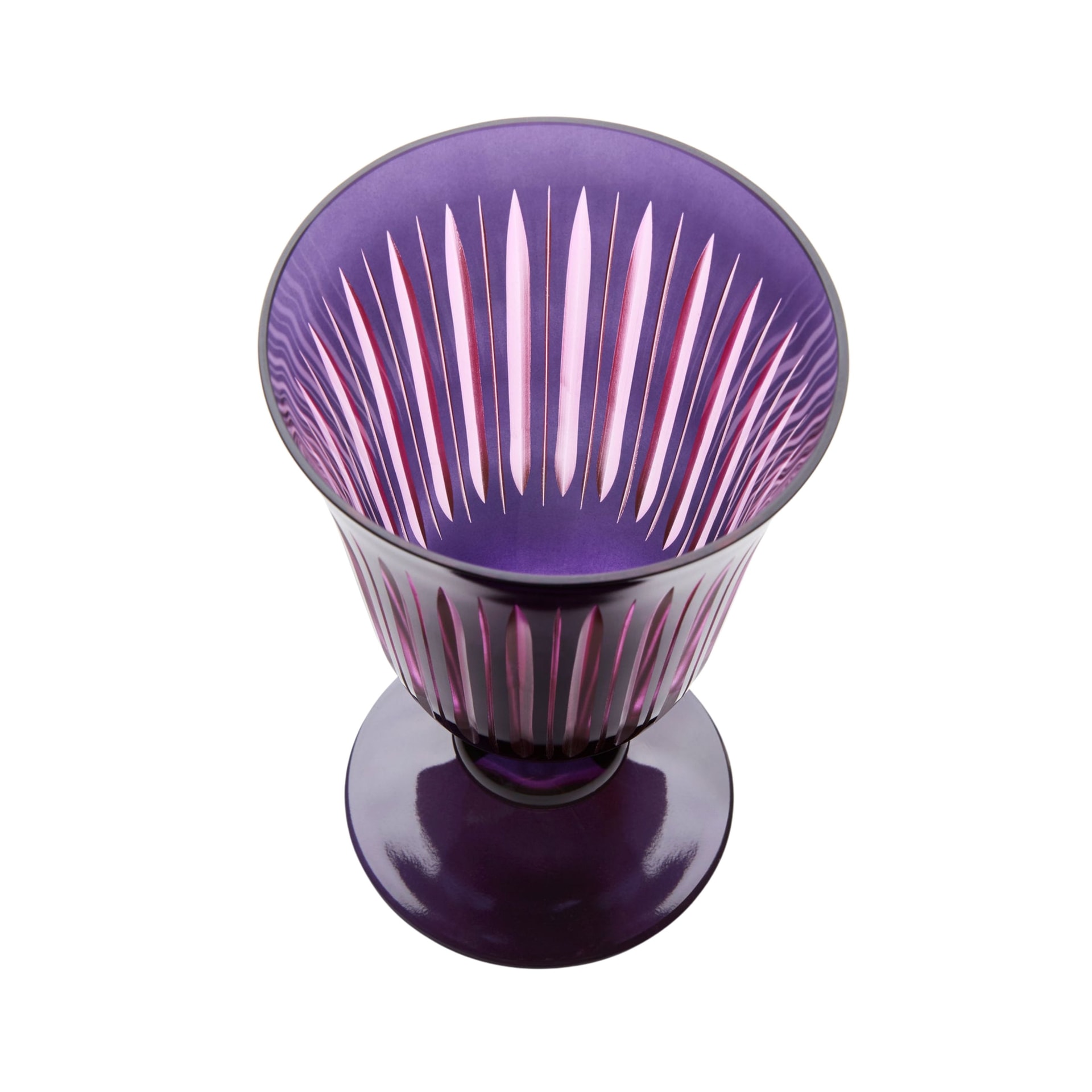 L'Objet, Prism, Set of 4 wine glasses, purple