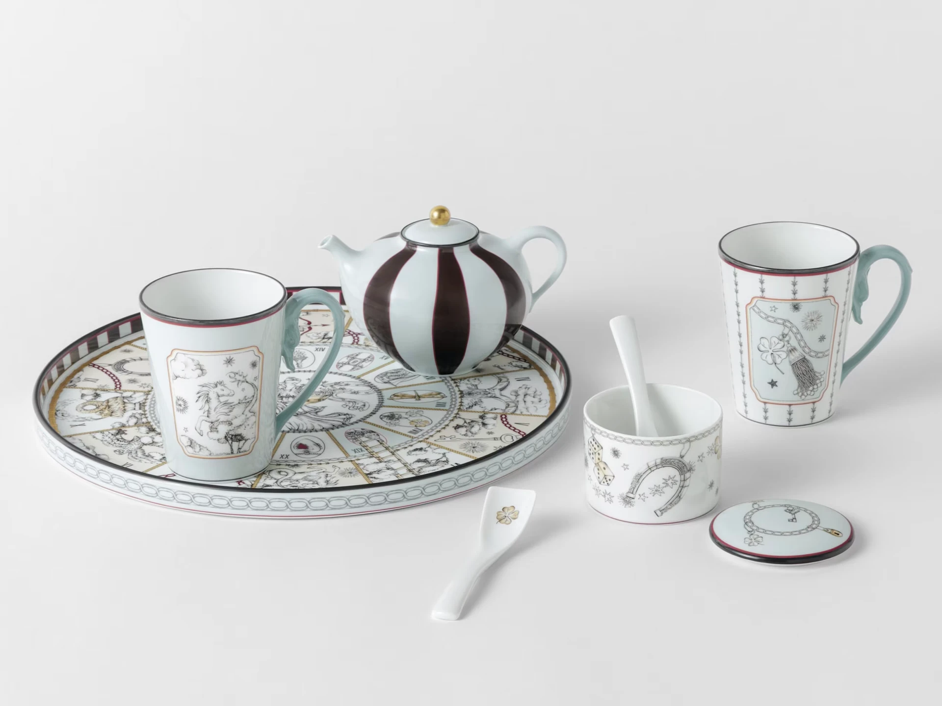 Ginori 1735, Fortunae, Mug, four-leaf clover