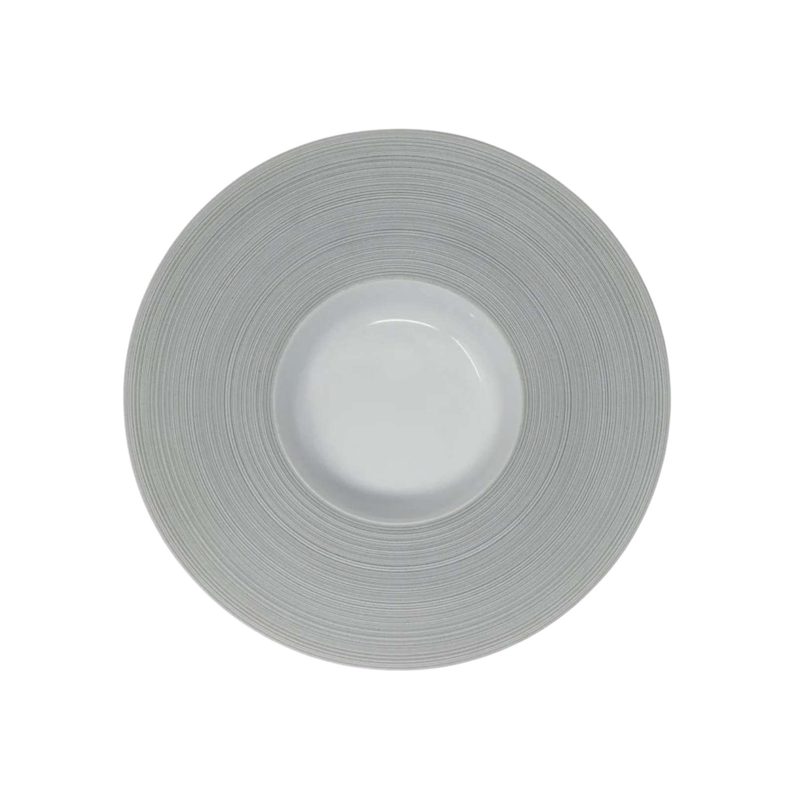 J.L Coquet, Hémisphère Grey, Rim soup plate, large