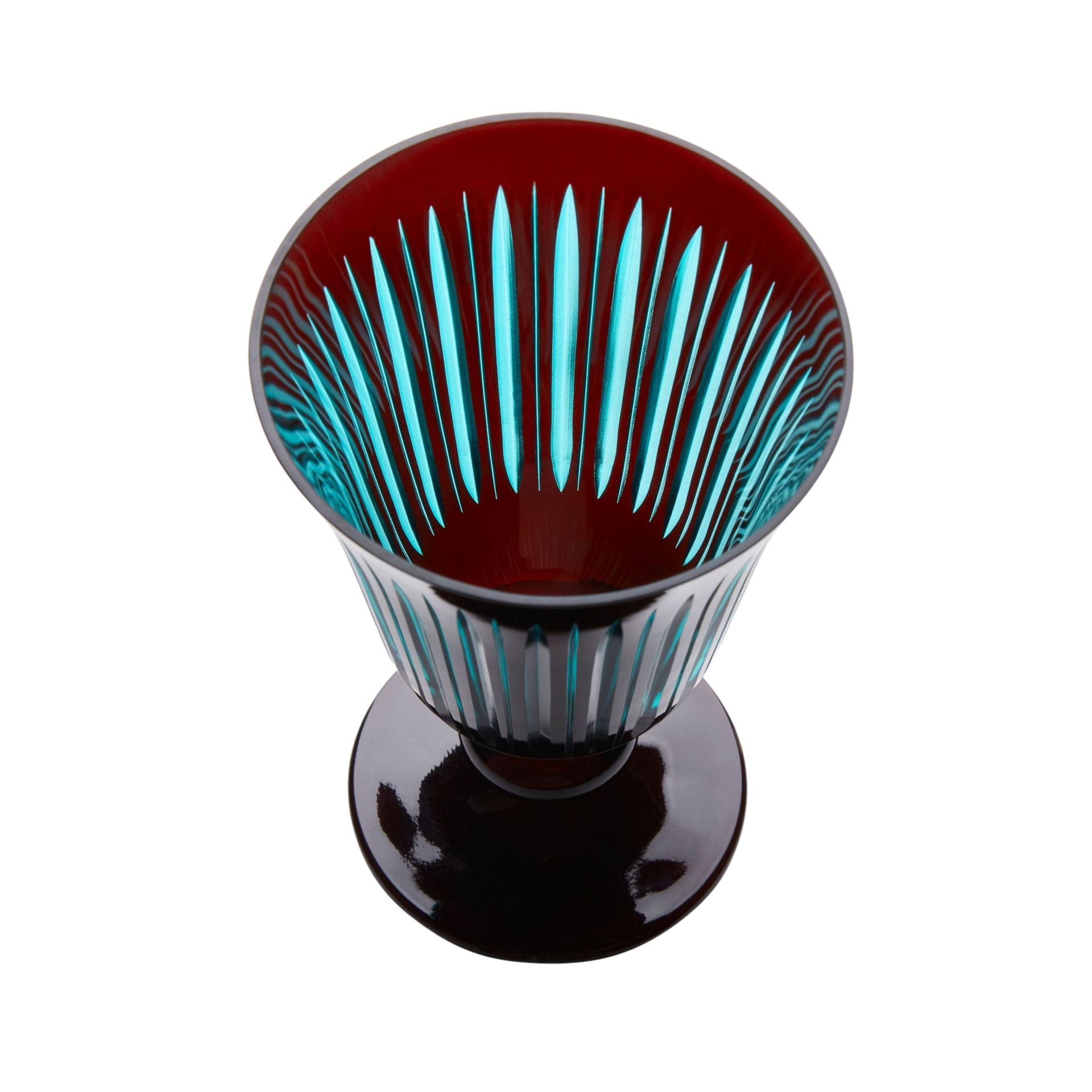L'Objet, Prism, Set of 4 wine glasses, bordeaux