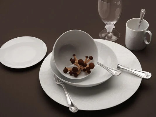 Versace, Barocco '92 Bianco, Coffee cup & saucer