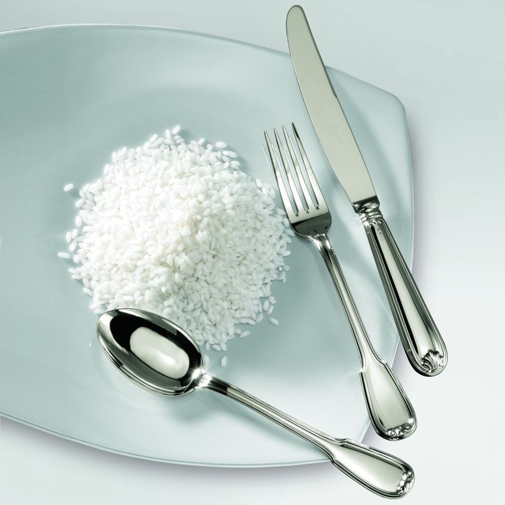 Schiavon, Francese cutlery, silver plated, Parmesan cheese slicer