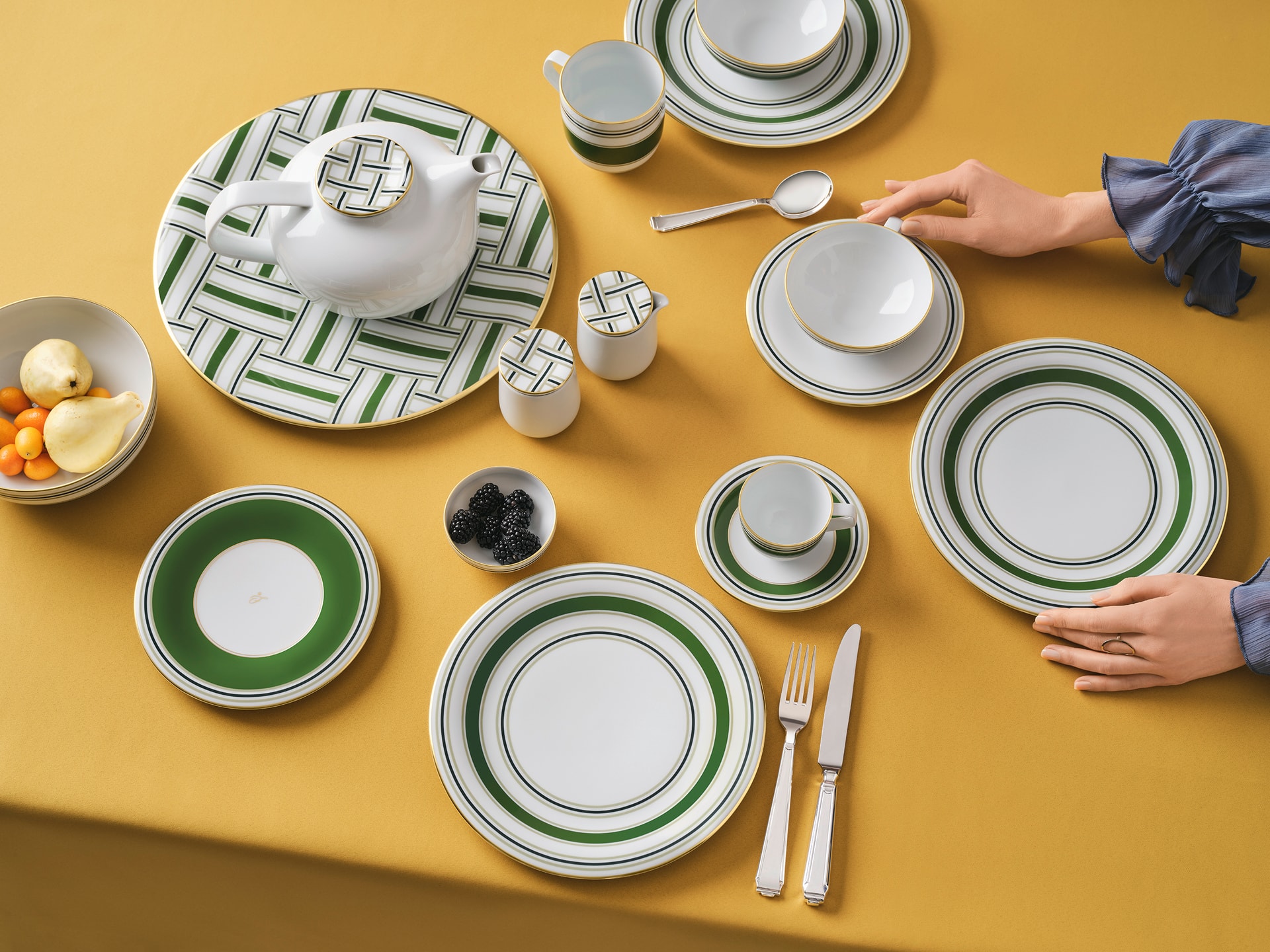 Fürstenberg, Fluen heritage green, Breakfast plate