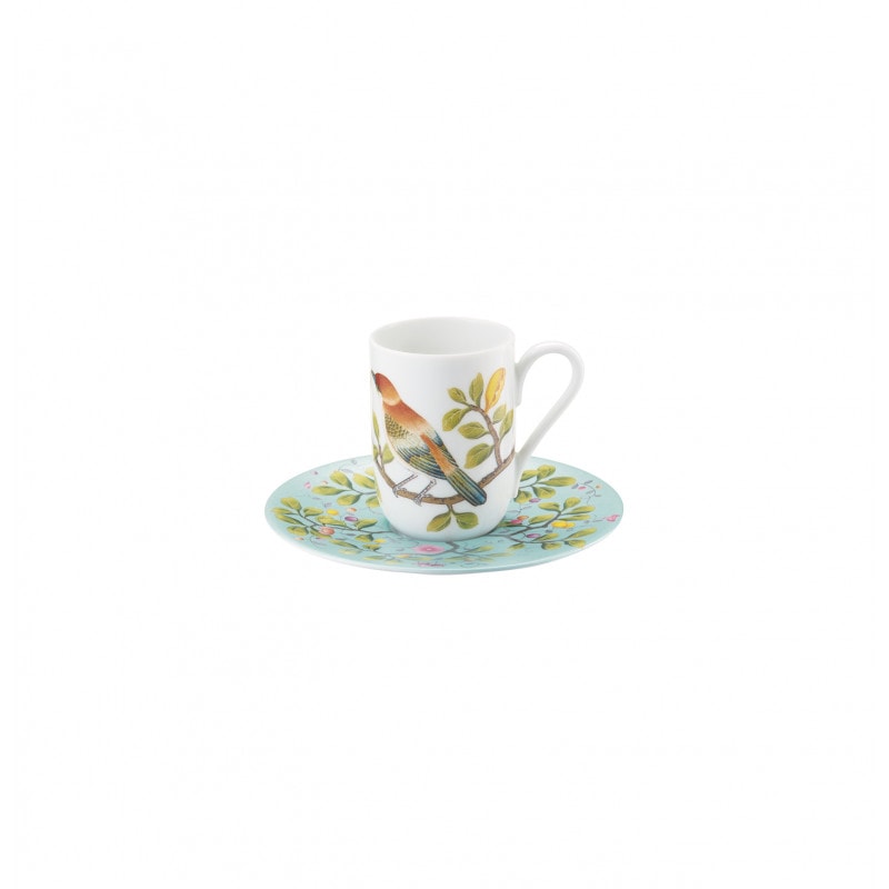Raynaud, Paradis, Gift box 2 sets espresso (white cups and turquoise saucers)