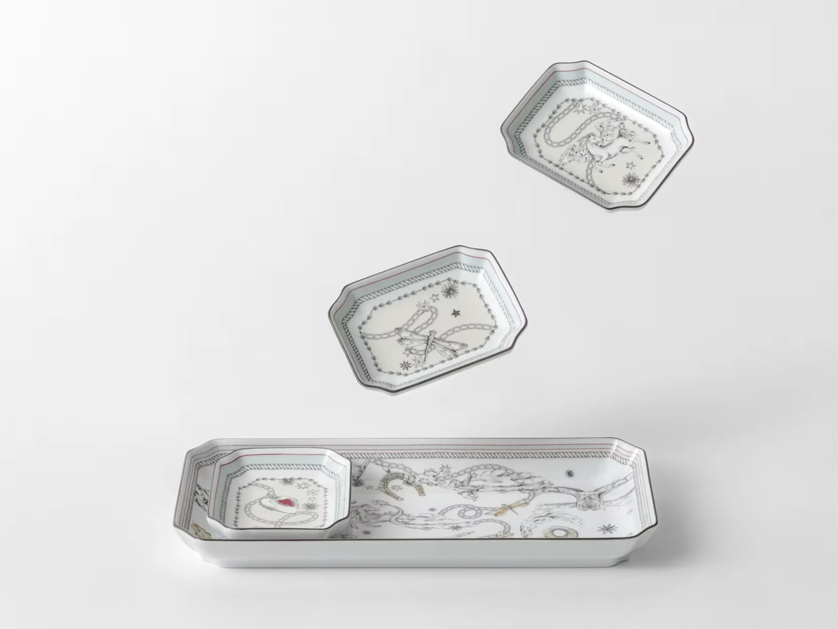 Ginori 1735, Fortunae, Rectangular tray