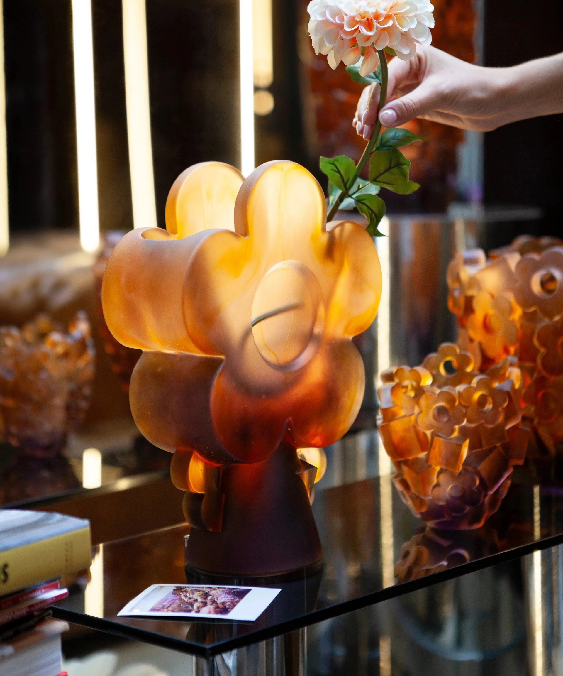 Daum, Blooming Rock, Signature vase