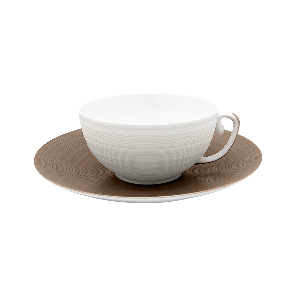 J.L Coquet, Hémisphère Grey Metallic, Breakfast saucer
