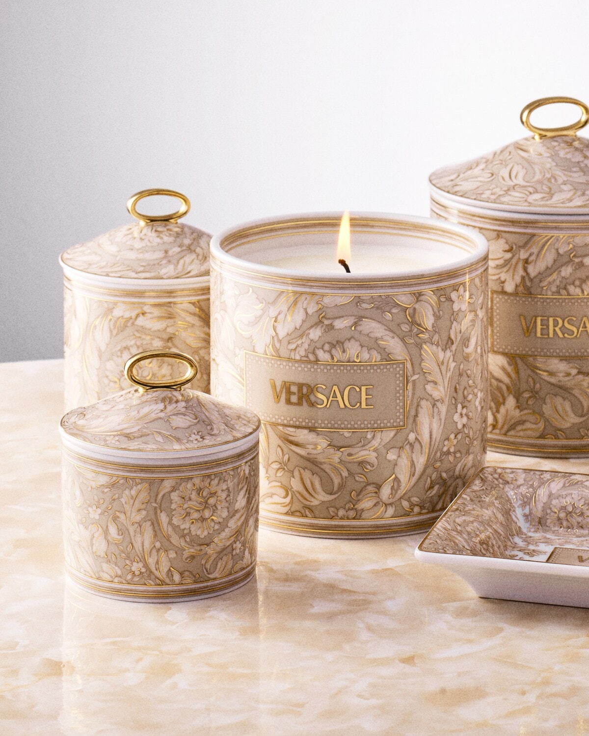 Versace, Barocco Beige, Box, medium