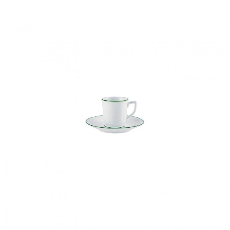 Raynaud, Touraine double filet vert, Coffee saucer