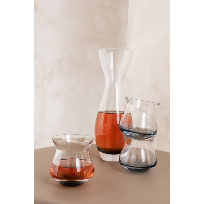 Hering Berlin, Amp, Water glasses set of 2, smoky brown