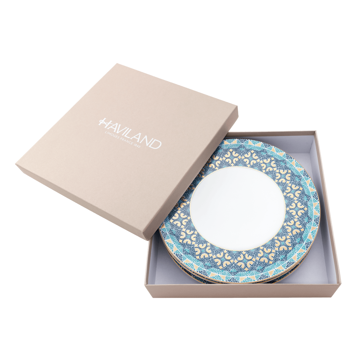 Haviland, Portofino, Set of 4 dessert plates
