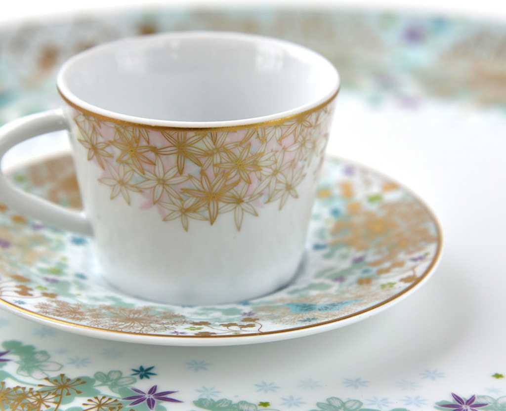 Bernardaud, Féerie, Tea cup and saucer gift set of 4
