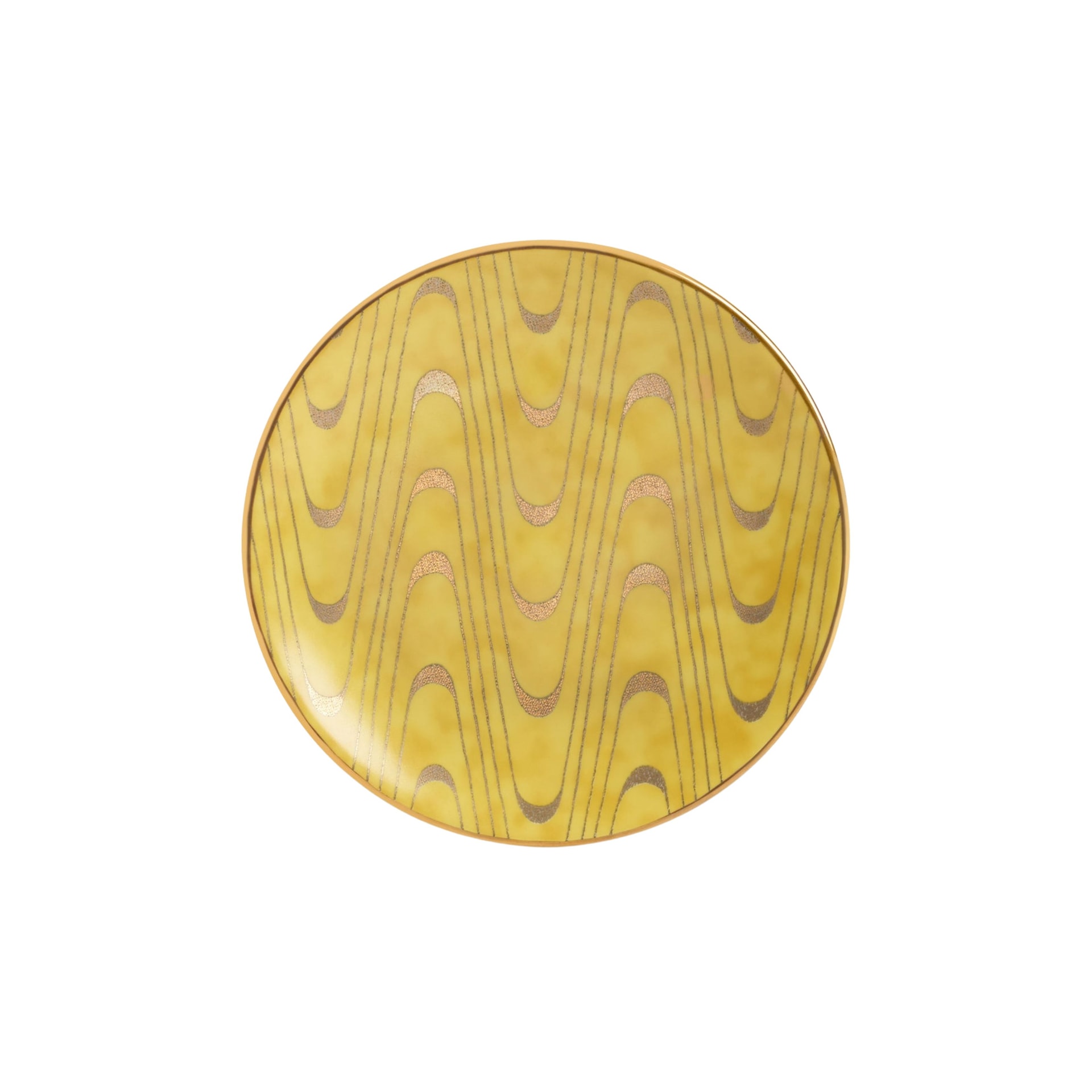 L'Objet, Fortuny yellow, Set of 4 canape plates