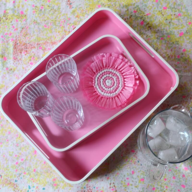 Von Gern Home, Trays and boxes, Medium tray, pink