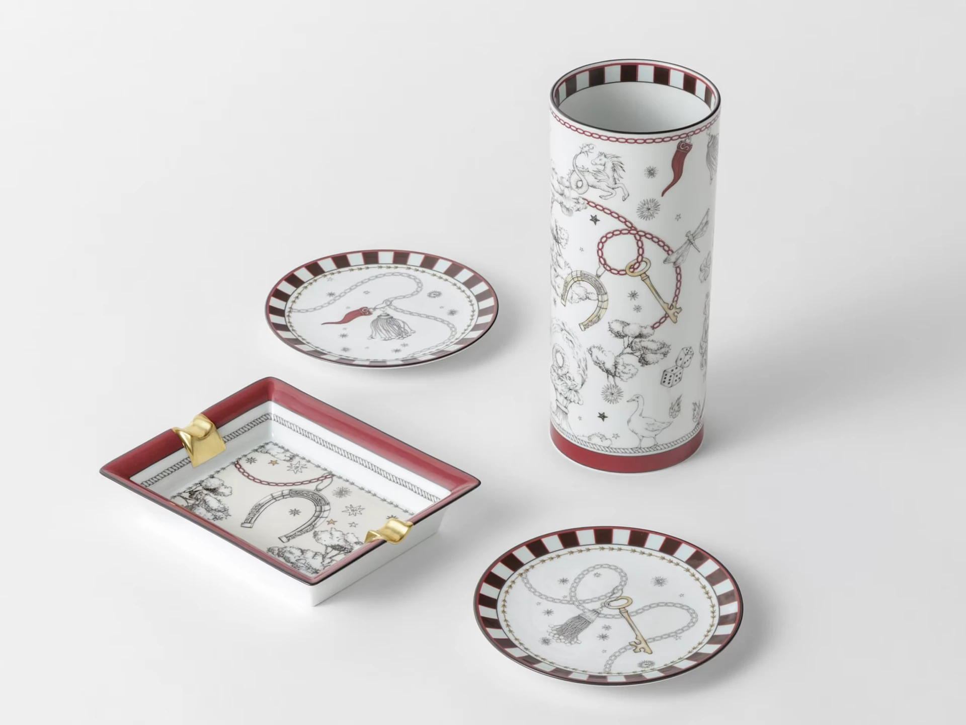 Ginori 1735, Fortunae, Vase, cylindrical